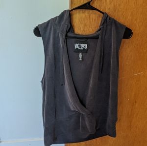 Sleeveless Victoria Sport Tank with Hoodie